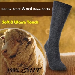 複製-(25211) New Winter Warm Wool Blend Knee High Boot Socks